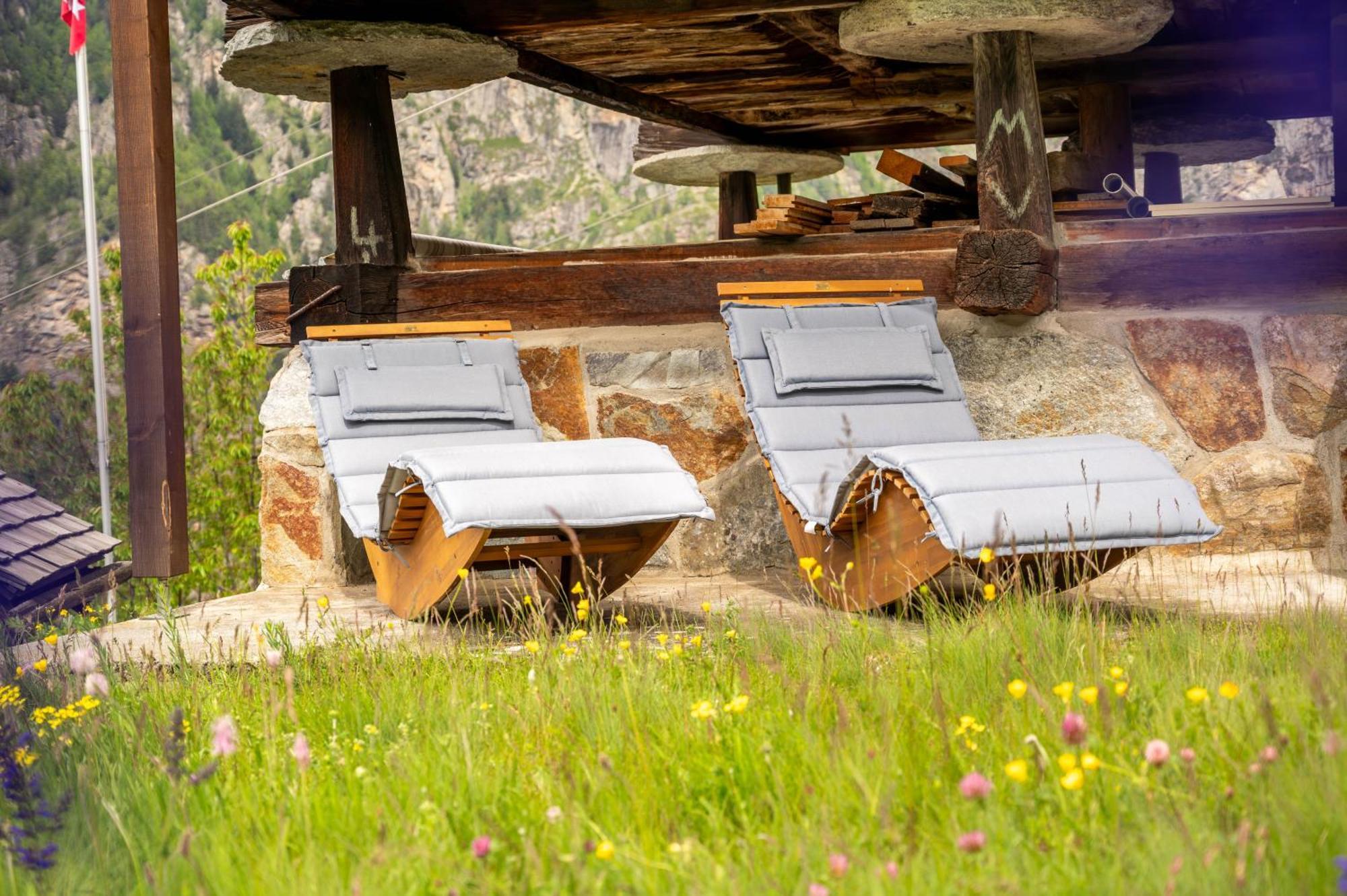 Korn-Stadel Arida Prata "Natur Pur" Grächen Exteriér fotografie