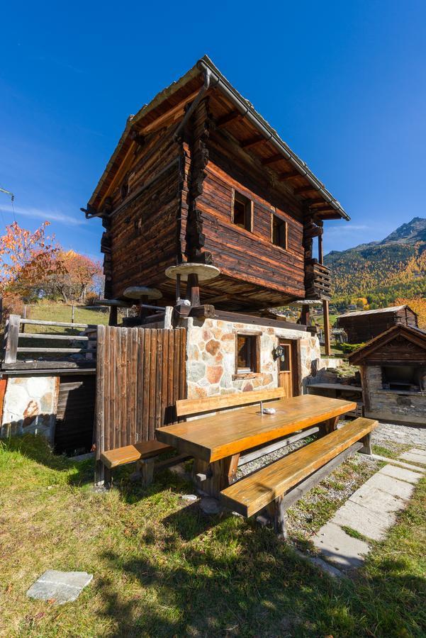Korn-Stadel Arida Prata "Natur Pur" Grächen Exteriér fotografie