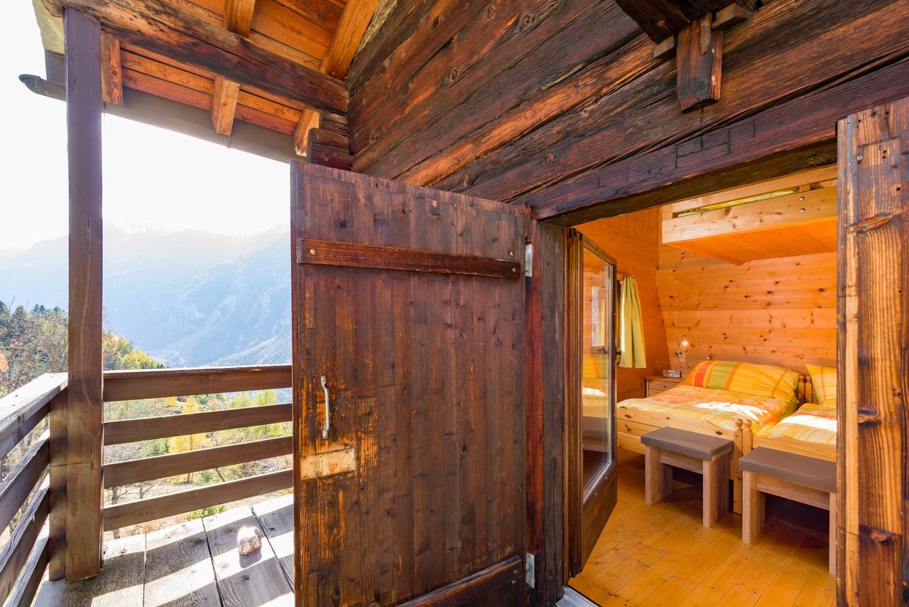 Korn-Stadel Arida Prata "Natur Pur" Grächen Exteriér fotografie