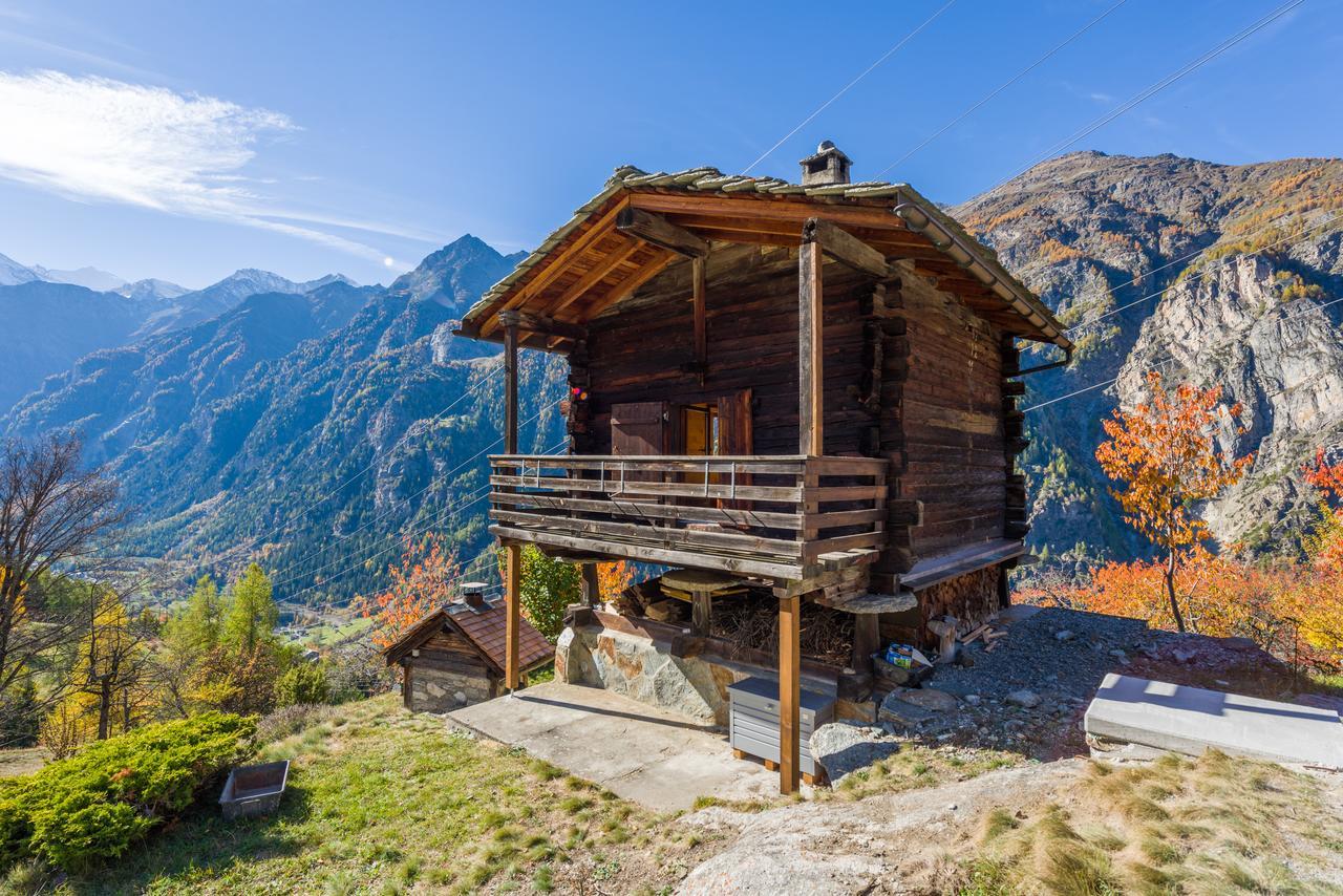 Korn-Stadel Arida Prata "Natur Pur" Grächen Exteriér fotografie