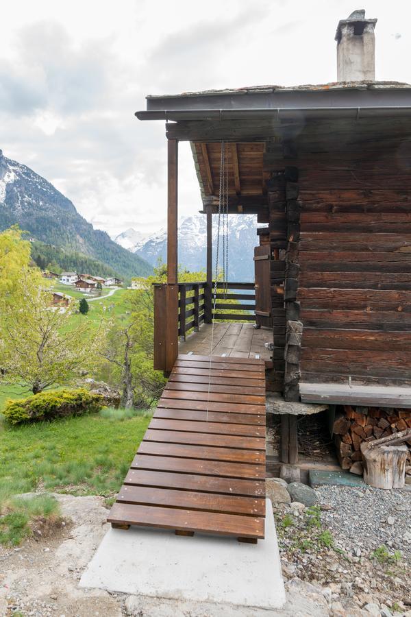 Korn-Stadel Arida Prata "Natur Pur" Grächen Exteriér fotografie