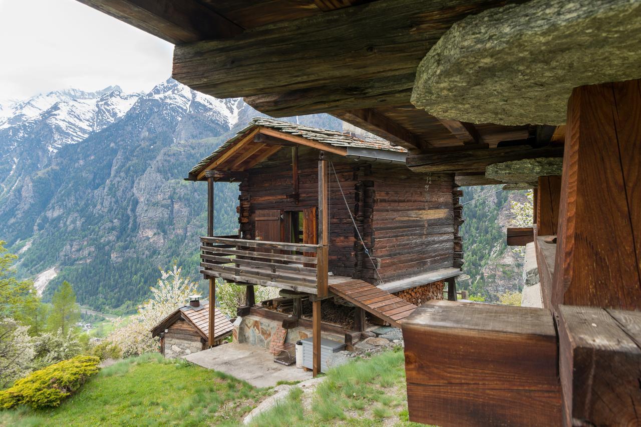 Korn-Stadel Arida Prata "Natur Pur" Grächen Exteriér fotografie
